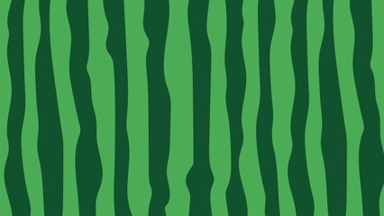 Minimal watermelon rind pattern with green stripes background vector illustration