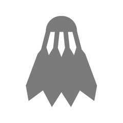 Badminton shuttlecock vector icon. Shuttle or birdie simple symbol.