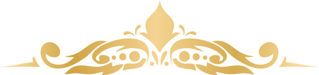 Golden Pattern Ornament Border