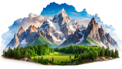 mountain landscape in the mountains