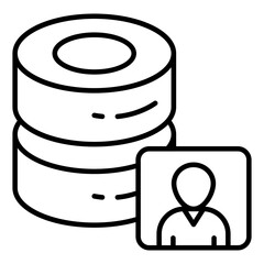 An icon design of database user