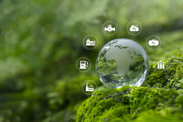 Hydrogen energy. Concept environment, eco friendly industry and alternative energy. Reducing greenhouse gas emissions, ecology, green hydrogen technology.