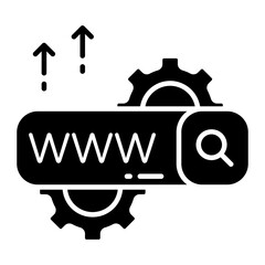 A premium design icon of research management