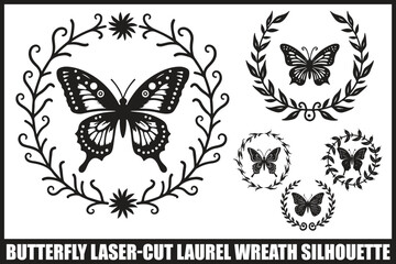 Butterfly Laurel Wreath Bundle