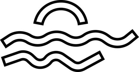 geographic icon, Minimalist linear nature icons featuring mountains, waves, outes, and geographic tools for seamless travel guidance, Business, Global Communication. For Mobile and Web page design