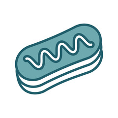 eclair icon vector design template simple and clean