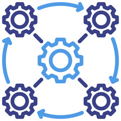 Fototapeta premium Interoperability Icon