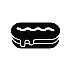eclair icon vector design template simple and clean