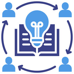 Fototapeta premium Knowledge Sharing Icon