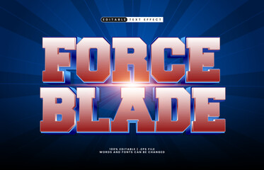 force blade editable text effect with a king and kingdom text effect
