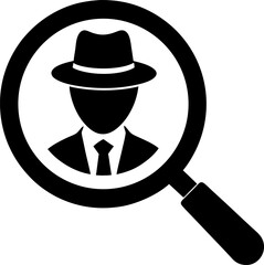 businessman with magnifying glass