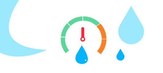 blue water drops Thin Line Vector Icons of AI-Enabled Pet Devices – Feeder, GPS Collar, Health App & Camera 