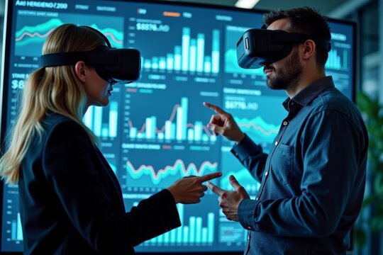 Visualizing Financial Tax Strategies: Tax Advisor Consultation in VR Environment with Interactive Financial Data Graphs and Charts