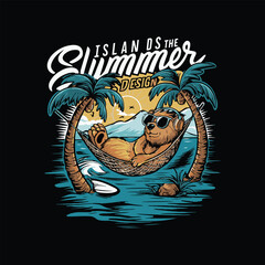 Summer t shirt design