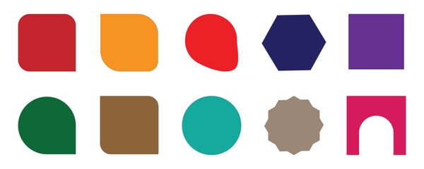 Badges Sales & Marketing glued sticker mockup. round stickers set collection. Collection with Eco tags and labels and stickers. Vector illustration, New Label collection set.