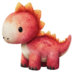Sweet Dino: A charming and adorable baby dinosaur, crafted with vibrant watercolor hues, invites a sense of playful whimsy and cuddly tenderness.