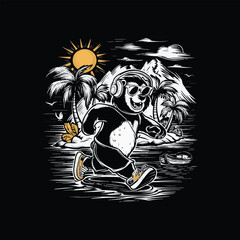 Summer t shirt design