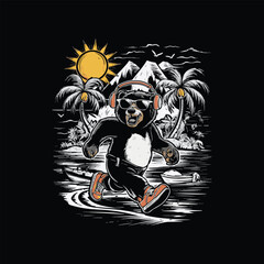 Summer t shirt design