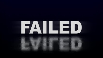 Failed Text Digital Noise Twitch and Glitch Effect Tv Screen Loop Animation Background. Login and Password Retro VHS Vintage and Pixel Distortion Glitches. - Powered by Adobe