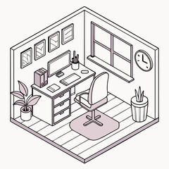 vector drawing of a house