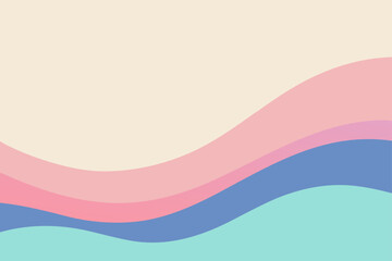 Minimal Gradient Wave Background With Soft Pastel Colors