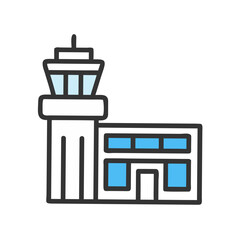 Airport Control Tower Building aviation architecture