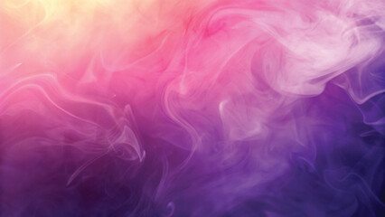 Pink and purple smoke billows in a smooth, flowing wave, creating a dark, colorful, and artful design against a black background