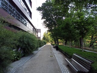 City park. Peaceful path next to opera and msuic hall.