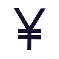 Obraz premium Dark Yen Symbol currency finance