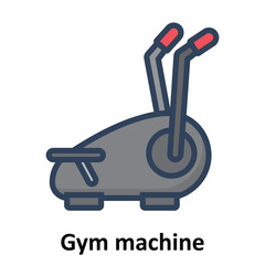  Gym machine Vector Icon which can easily modify or edit