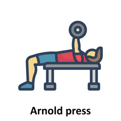 Arnold press Vector Icon which can easily modify or edit