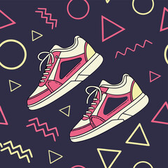 seamless pattern with shoes