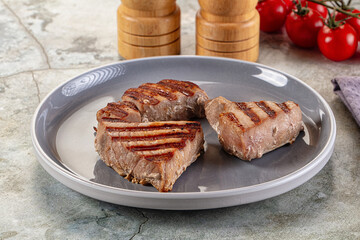 Gourmet Grilled tuna fish steak