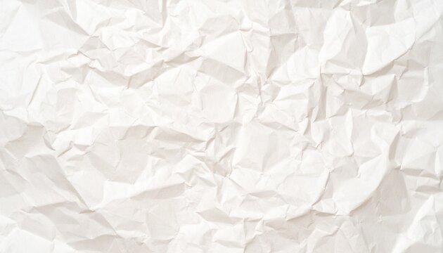 old crumpled creased crinkled paper texture white cream color pattern backdrop