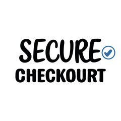 Secure checkout confirmation checkmark symbol verified approved