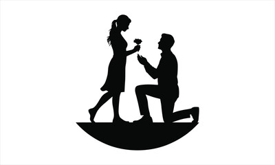 Business proposal presentation graphic silhouette