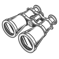 Vintage binoculars optical instrument retro