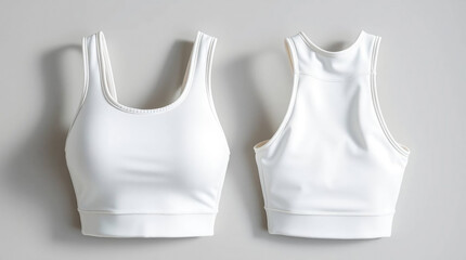 White Women's Sports Bra