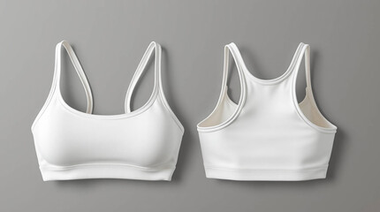 White Women's Sports Bra