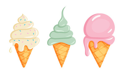 Delicious and Irresistible Ice Cream Cones  Perfect Summer Treats for Everyone to Enjoy