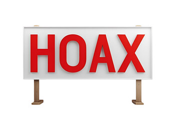 HOAX SIGN PNG TRANSPARENT BACKGROUND 
