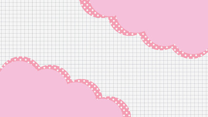 ピンク色のポップで可愛い背景
