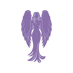 Goddess Standing Tall with Wide Wings
