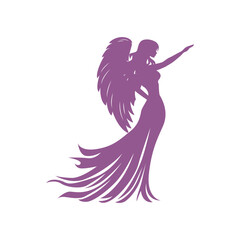 Side View Goddess Standing with Arms Raised