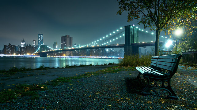 Brooklyn Bridge in New York City USA