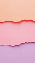 Textured Paper Layers With Soft Pastel Colors And Torn Edges