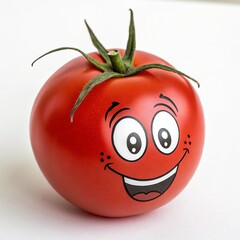tomato on white background