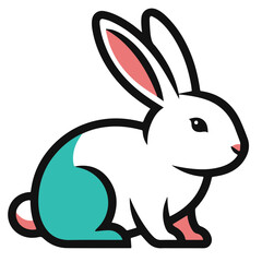 Obraz premium vector illustration of a rabbit
