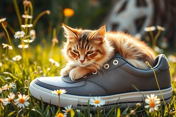 Lazy Days of Summer: A Cat's Embrace