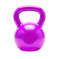pink dumbbell isolated on white